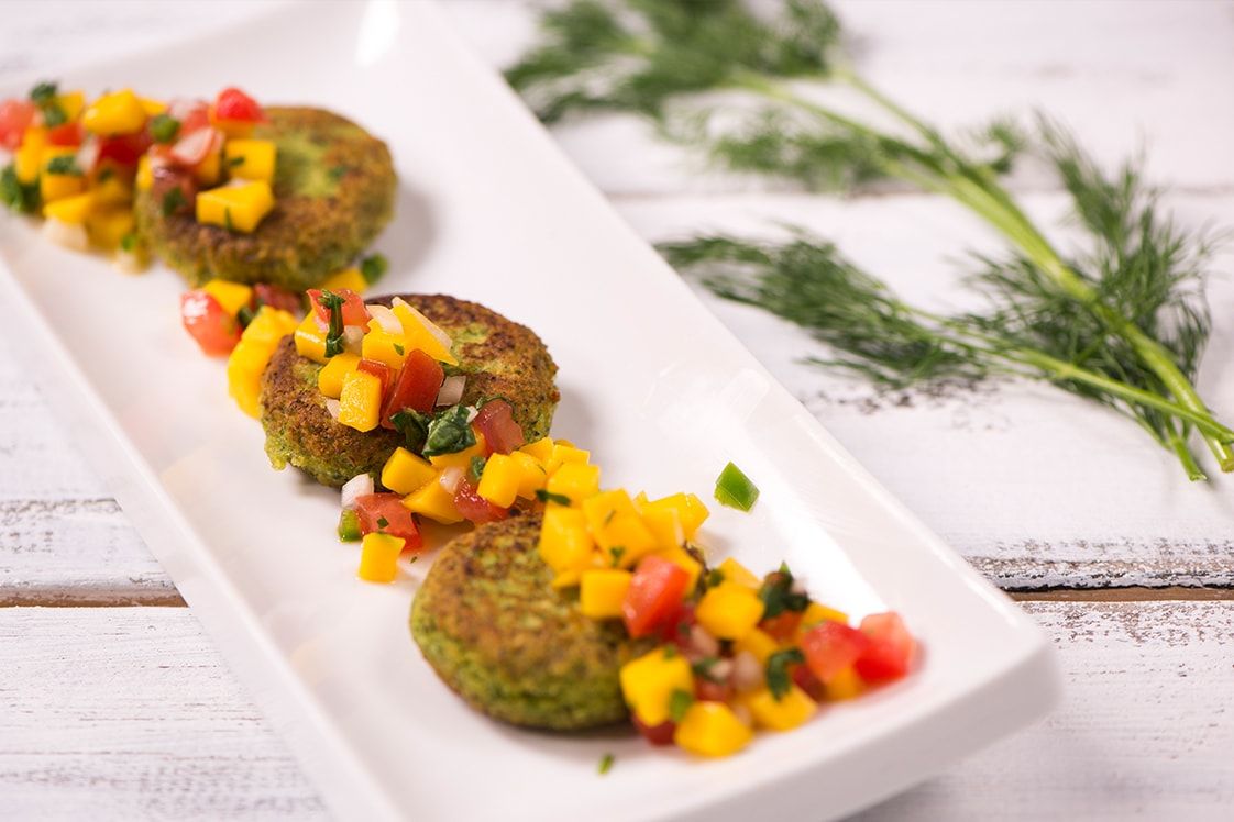 Green Lentil, Zucchini and Garlic Falafel